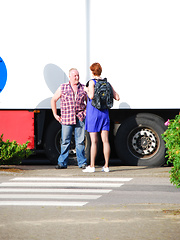 Very hot british chick banging a big horny truck driver